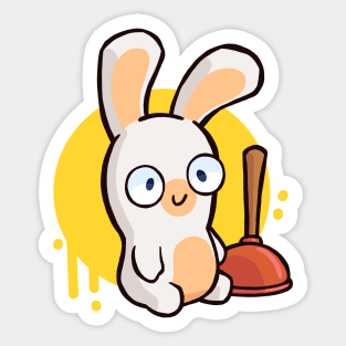 A Little Rabbid Sticker